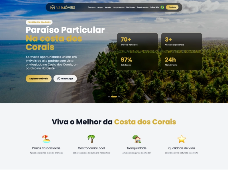 Imagem de destaque do projeto no site da Paradise.