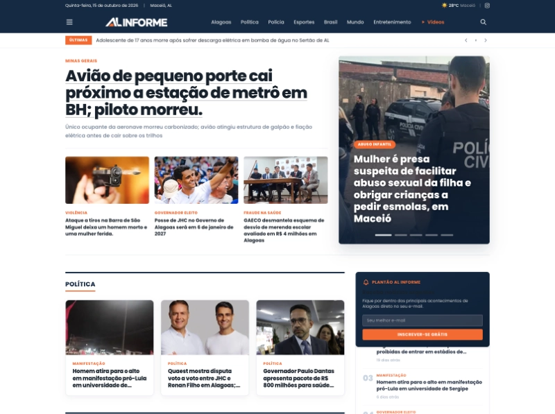 Imagem de destaque do projeto no Portal AL Informe